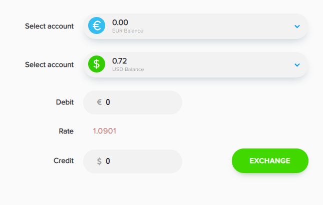 Payeer Intercambio de monedas