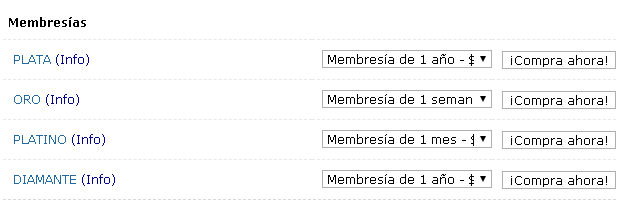 PaidToClick comprar membresías