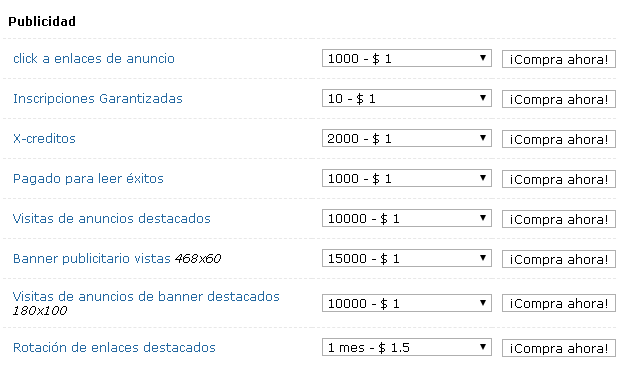 PaidToClick comprar publicidad
