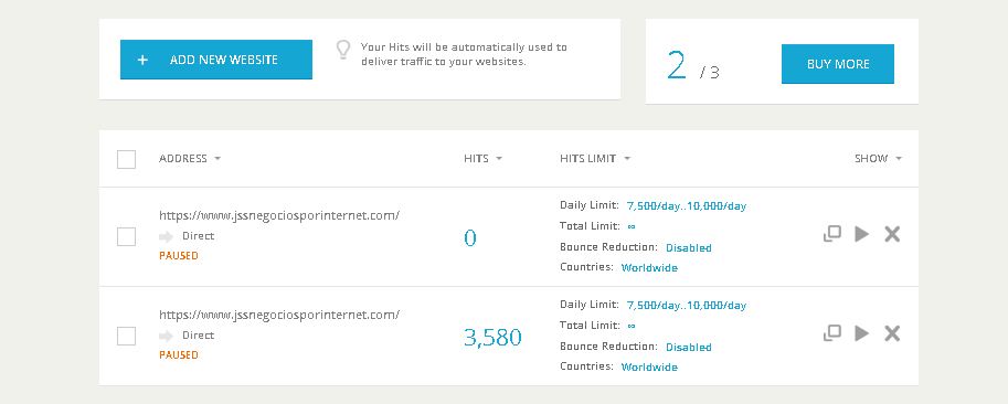 HitLeap Enviar tráfico a mi sitio web